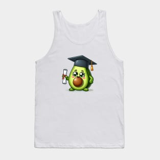 Cute Kawaii Graduation Avocado Tank Top